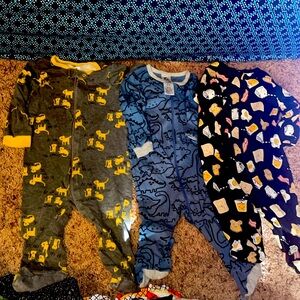 3 full body long sleeve onesies